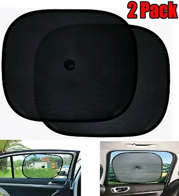 2Pcs Car Sun Shade Cover Blind Mesh Max UV Protection For Rear Front Window Kids • £2.89