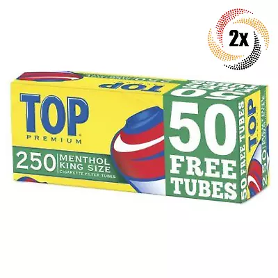 2x Boxes TOP Premium Filter Tubes Menthol King Size ( 500 Tubes ) Cigarette RYO • $19.74