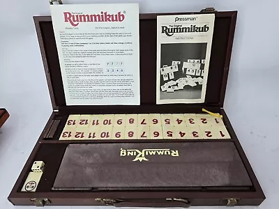 Vintage Tournament Rummikub Pressman Game Leatherette Case NEW. • $19.99