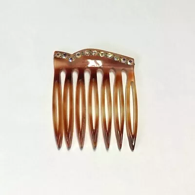 Vintage Hair Side Comb Women Crystal Pearl Color Bead New Made In France Belgium • $19.99