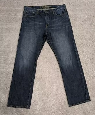 American Eagle Jeans Mens Sz 36x34 Original Boot Cut Blue Dark Wash Cotton  • $22.99