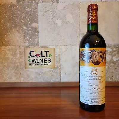 1987 Chateau Mouton Rothschild Bordeaux Wine Pauillac • $747.50