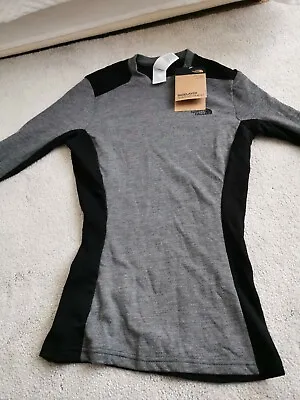 £25 • Buy THE North Face - BNWT Womens Base Layer Top Grey Black Size S
