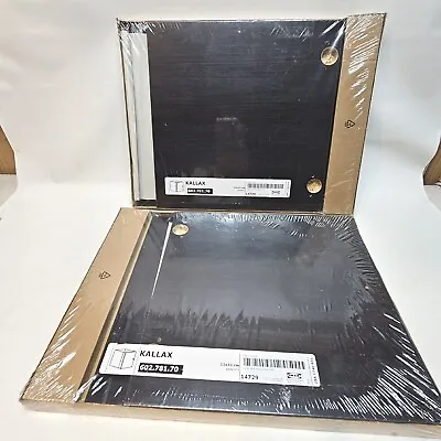 $54.99 • Buy Set Of 2 - Ikea KALLAX Insert With 1 Door Black-Brown Fits Expedit 602.781.70