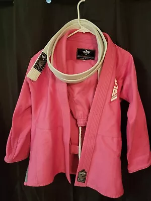 Elite Sports Girl's Child Size M3 Pink Martial Arts Karate Uniform (en85) • $35