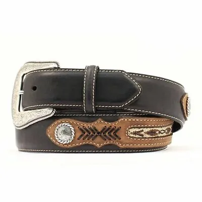 Nocona Mens Top Hand Southwest Laced Western Concho Belt • $50