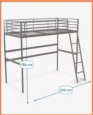IKEA Svarta Loft Bed Silver  • £40