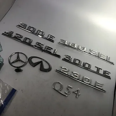 Lot Mercedes Benz 300e 380 Sel 420 Sel 300te 230e Plastic Genuine OEM 1 Emblem • $35