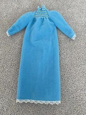 Vintage 1982 Barbie Fashion Outfit My First Slumber Party Blue Nightdress • $7.45