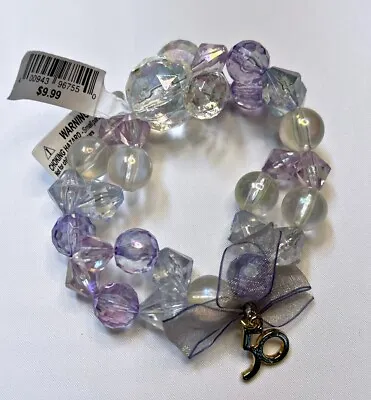 Disney World 50th Anniversary Charm Earidescent Iridescent Mickey Bracelet - NEW • $19.99