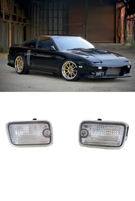 $62 • Buy Front Position Turn Signal Lights Clear For S13 NISSAN Silvia 180SX 240X Type-X