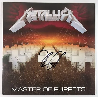 Kirk Hammett Signed Metallica Master Of Puppets Vinyl Album Record Bas Bk37532 • $549.95