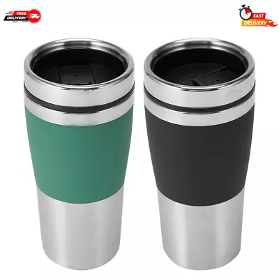 $10.84 • Buy Coffee Mug Stainless Steel Double Wall Leakproof Travel Cup Insulated Reusable *