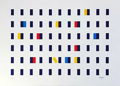 $538.13 • Buy Yaacov Agam - Untitled (Rectangles) - Hand Signed / Numbered