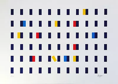 $538.13 • Buy Yaacov Agam - Untitled (Rectangles) - Hand Signed / Numbered