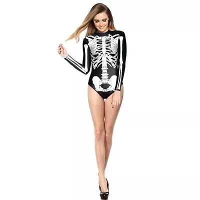  Long Sleeves Swimsuit Premium Material Exquisite Workmanship Woman One Piece • £17.58