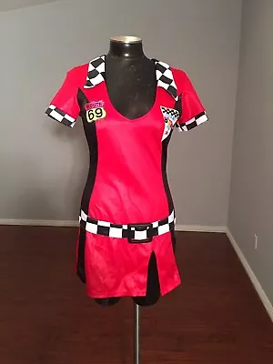 Race Car Driver Sexy Mini Dress Costume Sz L • $26