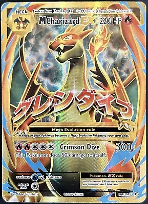 MEGA M Charizard EX 101/108 Full Art Ultra Rare XY Evolutions Pokemon Card • $22.17