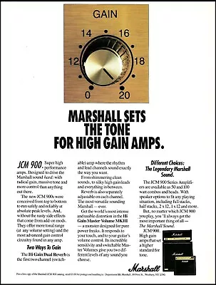 Marshall JCM 900 Guitar Amplifier Series Advertisement Original 1996 Ad Print • $4