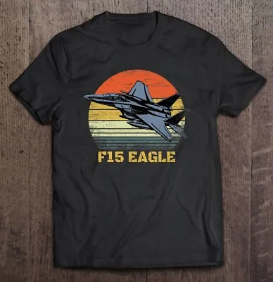 $9.99 • Buy F-15 Eagle Military Jet Gift Fighter Jet Aviation T Shirt
