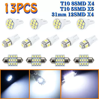 13X Car 12V T10 LED White Interior Light Parker Bulb Wedge Globe 12SMD 31MM NEW • $4.99