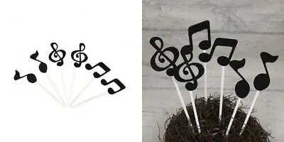 ULTNICE Cake Topper Music Symbol Notes Decorations Party Supplies For... • $9.49