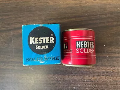 Vintage KESTER Solder~Solid Wire~.093 Día. Alloy #955~1 LB.~Made In USA~NOS • $19.50