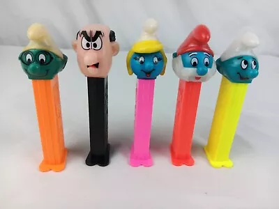 Vintage Pez Dispensers - Smurfs Lot Papa Smurfette Gargamel Rare Non-US • $17.95