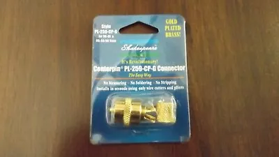 Shakespeare Gold PL-259-CP-G Solderless Centerpin Connector Vhf Marine Radio • $10