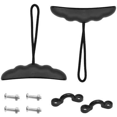 $11.16 • Buy 2pcs Kayak Carry Pull Handle With Cord Pad Eyes Screws For Canoe Boat