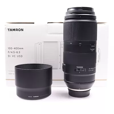 Tamron 100-400mm F/4.5-6.3 Di VC USD Zoom Lens For Nikon F BOXED -VM 1534 MT- • £549