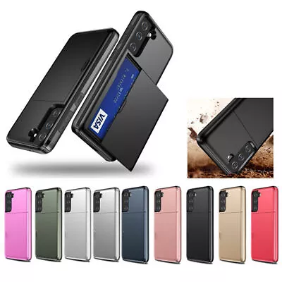 Case For Samsung S21 S20+ S22 FE Ultra Note 20 Shockproof Card Slot Wallet Cover • $10.14