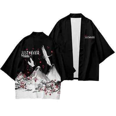 £16.84 • Buy Men Kimono Coat Top Or Pants Trousers Japanese Style Yukata Casual Outwear Retro
