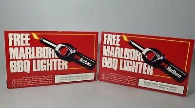 2 Marlboro Cigarettes Refillable BBQ Lighter N.I.B. Vintage • $22.50