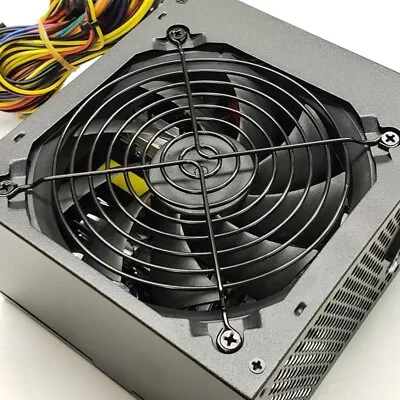 NEW--Power Star Black 650w-Max ATX Power Supply 12cm Fan 20+4pin SATA & PCIe • $31.99