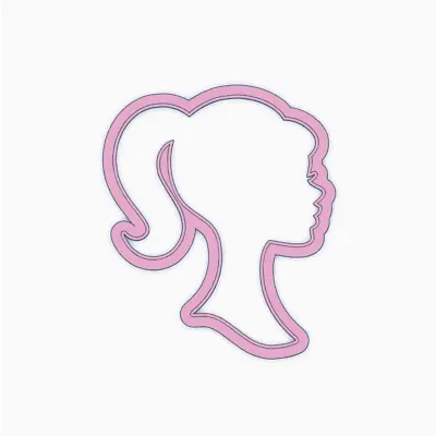 $8.95 • Buy Barbie Head Logo Cookie Stamp Cutter Fondant Embosser