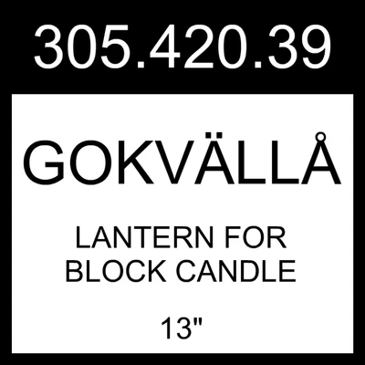 $95.99 • Buy IKEA GOKVALLA GOKVÄLLÅ Lantern For Block Candle Silver Color  13  305.420.39