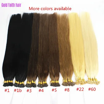 7A 100/200S Wholesale Remy Human Hair Extensions Keratin I Tip Fusion 16-24Inch • $28.64