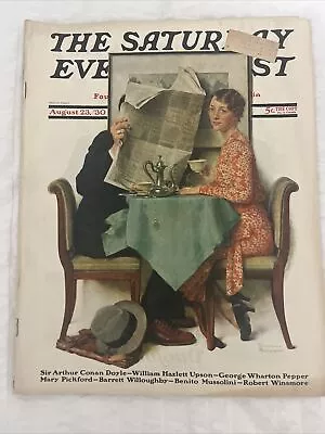 Saturday Evening Post NORMAN ROCKWELL August 23 1930 Complete Magazine/Nice Ads • $50