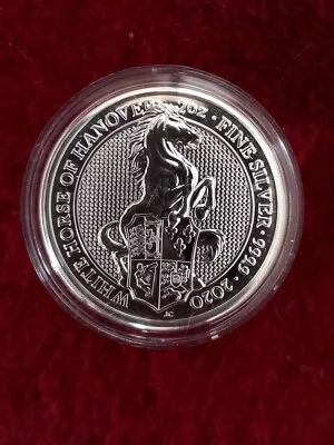 UK 2020 2oz Silver Coin - White Horse Of Hanover  - Queen's Beasts • £65