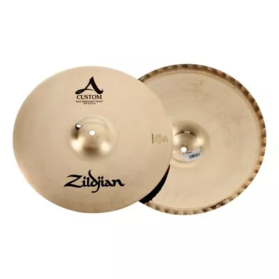 Zildjian A Custom Mastersound Hihats Pair Brilliant 14  Crisp Rich Cymbals MT/M • $799