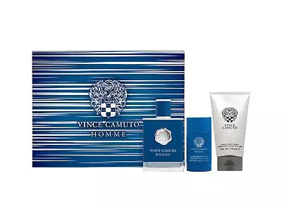 Homme By Vince Camuto Eau De Toilette Spray 3.4 FL OZ 3-Piece Gift Set • $27.50