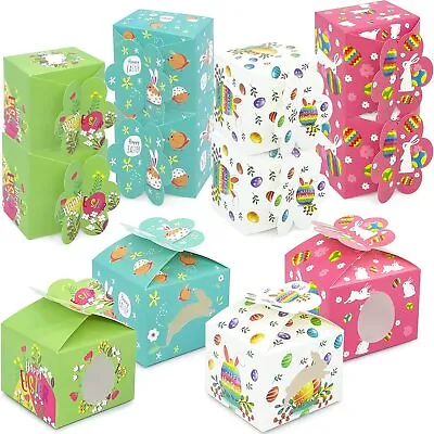 12pcs Easter Treat Boxes Happy Easter Gift Boxes Bunny Eggs Easter Basket  • £7.99