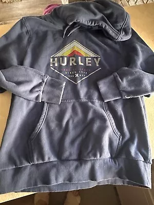 Hurley Mens Large Blue Hoodie Sweatshirt Pullover • $20