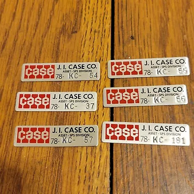 J I Case Tool Machinery Tag ? Emblem Badge Lot Of 6 • $9.99