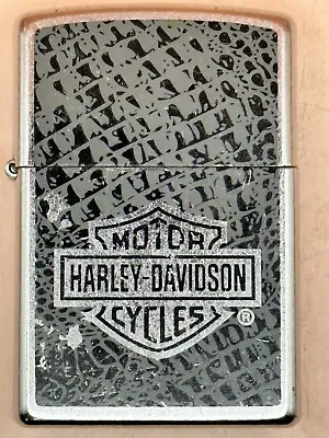 Vintage 2012 Harley Davidson Tire Track Zippo Lighter • $19.95