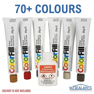 Unika ColorFill Worktop Joint Sealant Sealer & Laminate Repair 70+ Colours • £7.99