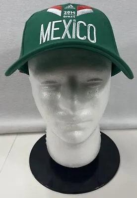 2014 FIFA World Cup Brazil Mexico Green Licensed Adidas Strapback Hat Cap NWT • $24.90