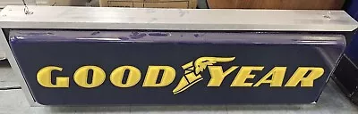Vintage Goodyear Tire Good Year Lighted Sign Dealer Double Side Gas Station • $305