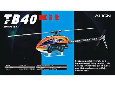 Align TB40 Kit W/Motor : RH40E06XT • $404.87